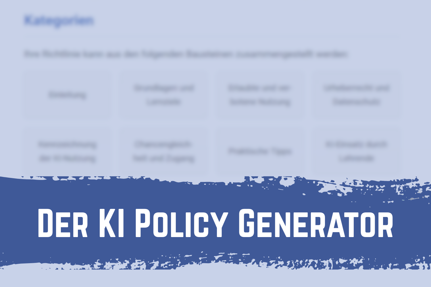 The AI Policy Generator – Making the Use of AI Transparent and Comprehensible Together with Students